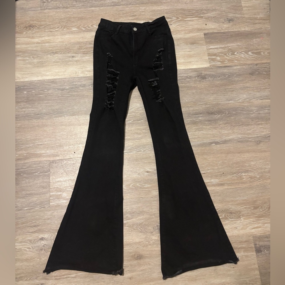 Black Flared jeans